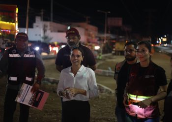 Supervisan obra de ordenamiento vial en el cruce de la Av. Huayacán con la Av. 135 y Av. Colegios