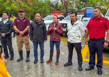 Ana Paty Peralta, activa “Operativo Tormenta” en Cancún
