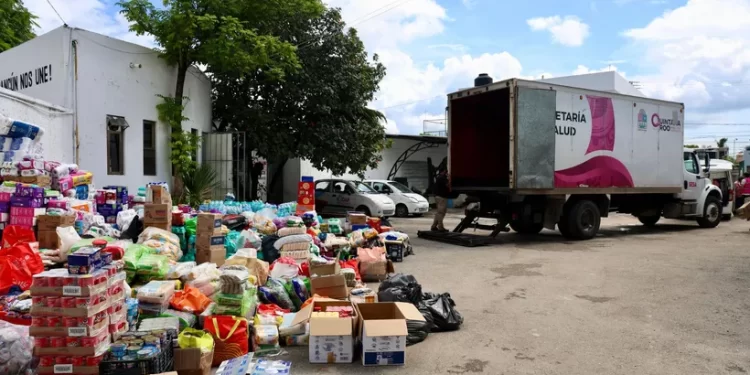 Cancún organiza envío masivo de ayuda para damnificados por lluvias