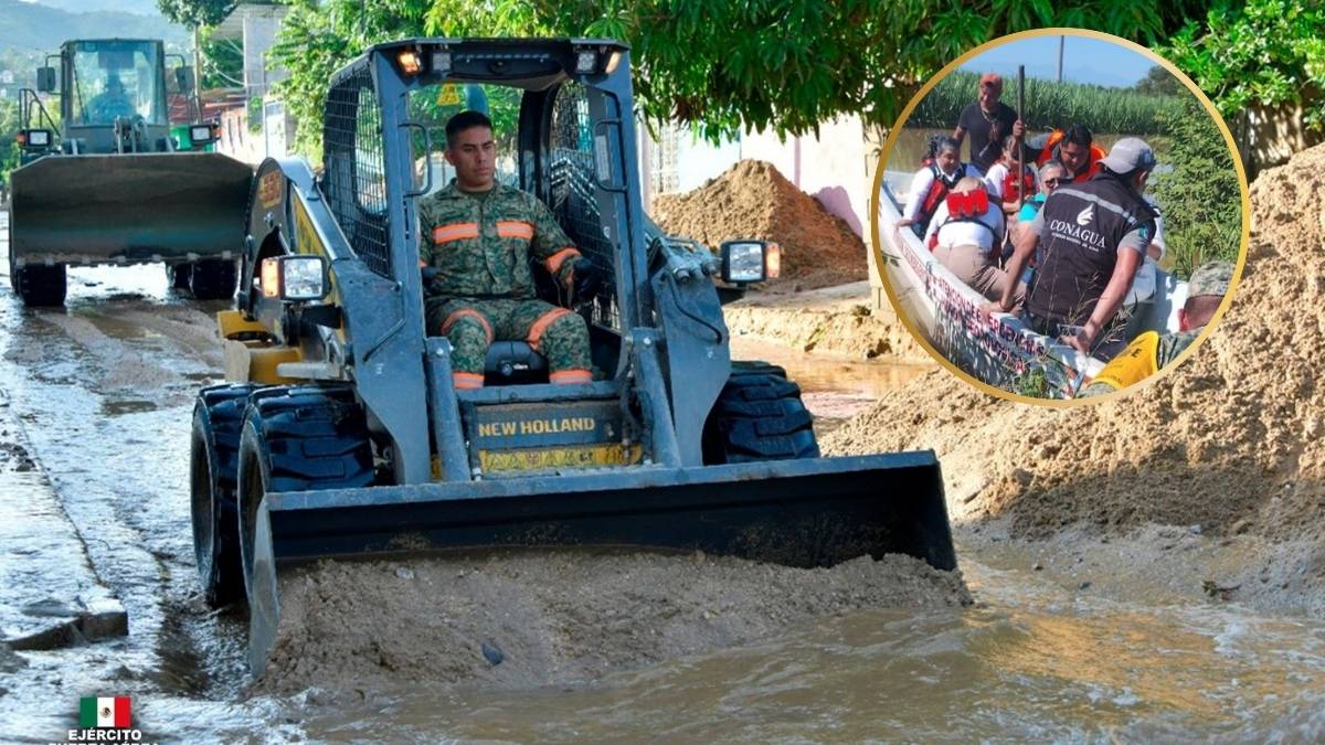 Acciones de rescate y apoyo a damnificados