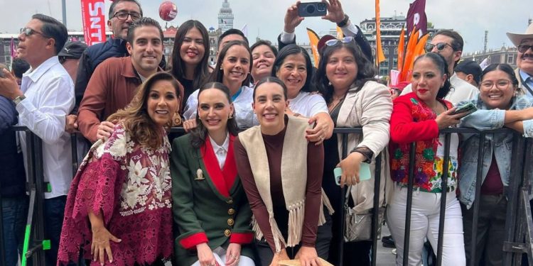 Ana Paty Peralta, asistió al Primer Informe de Gobierno de Claudia Sheinbaum Pardo