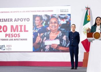Arranca apoyo del bienestar 20 mil pesos y vales para damnificados por lluvias en 5 estados