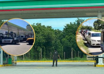 Caos vial y largas filas decenas de estaciones se quedan sin gasolina en Cancun