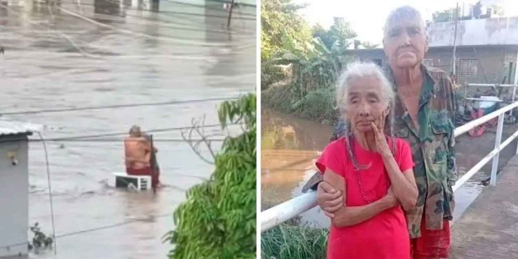 Doña Elodia muere tras la inundación en Poza Rica y conmueve al país