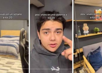 Estudiante se vuelve viral al contar que vive en una cisterna: paga $5,500 al mes y no tiene baño ni agua