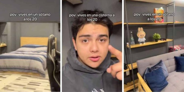 Estudiante se vuelve viral al contar que vive en una cisterna: paga $5,500 al mes y no tiene baño ni agua