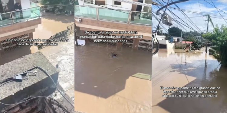 Hombre se lanza al agua para salvar a su hija y nietas en Poza Rica