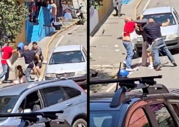 Joven héroe defiende a mujer que era brutalmente golpeada por dos carniceros en Cuernavaca | VIDEO