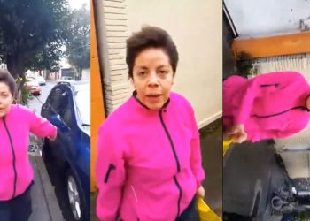 Lady Coladera: abuelita golpea con escoba a joven por “taparle su coladera”