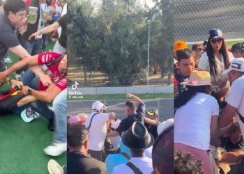Peleas y caos en el Gran Premio de México 2025: Aficionados protagonizan violentos enfrentamientos en las gradas