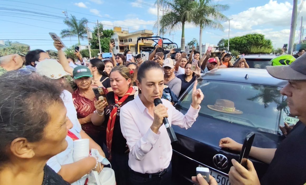 Promete Claudia Sheinbaum ayuda a damnificados de Veracruz