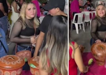 Surge “Lady Taco”: mujer arma escándalo por un taco en una fiesta