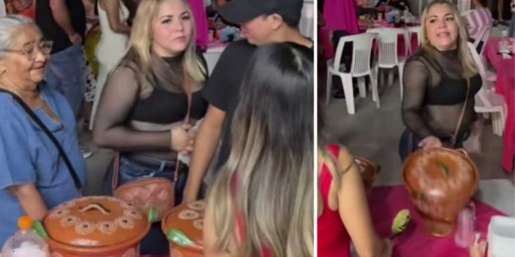 Surge “Lady Taco”: mujer arma escándalo por un taco en una fiesta