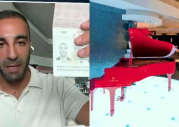 Simón Levy muestra pasaporte y asegura libertad en EU: el piano rojo del hotel Myriad lo delata en Lisboa