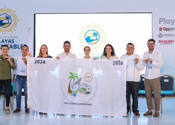 Ana Paty Peralta, encabezó el “5to. Encuentro Playas Sustentables 2025”