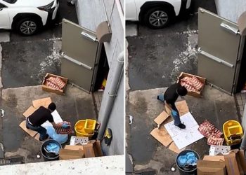 Captan a empleado tirando costillas congeladas al suelo en el Restaurante Pho Love en Milpitas