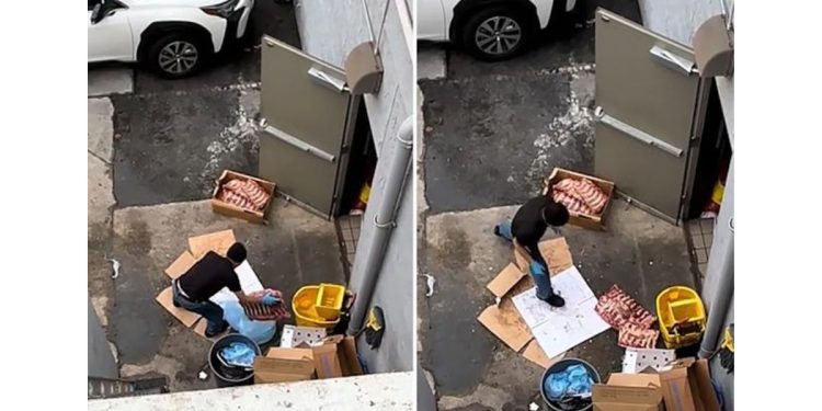 Captan a empleado tirando costillas congeladas al suelo en el Restaurante Pho Love en Milpitas