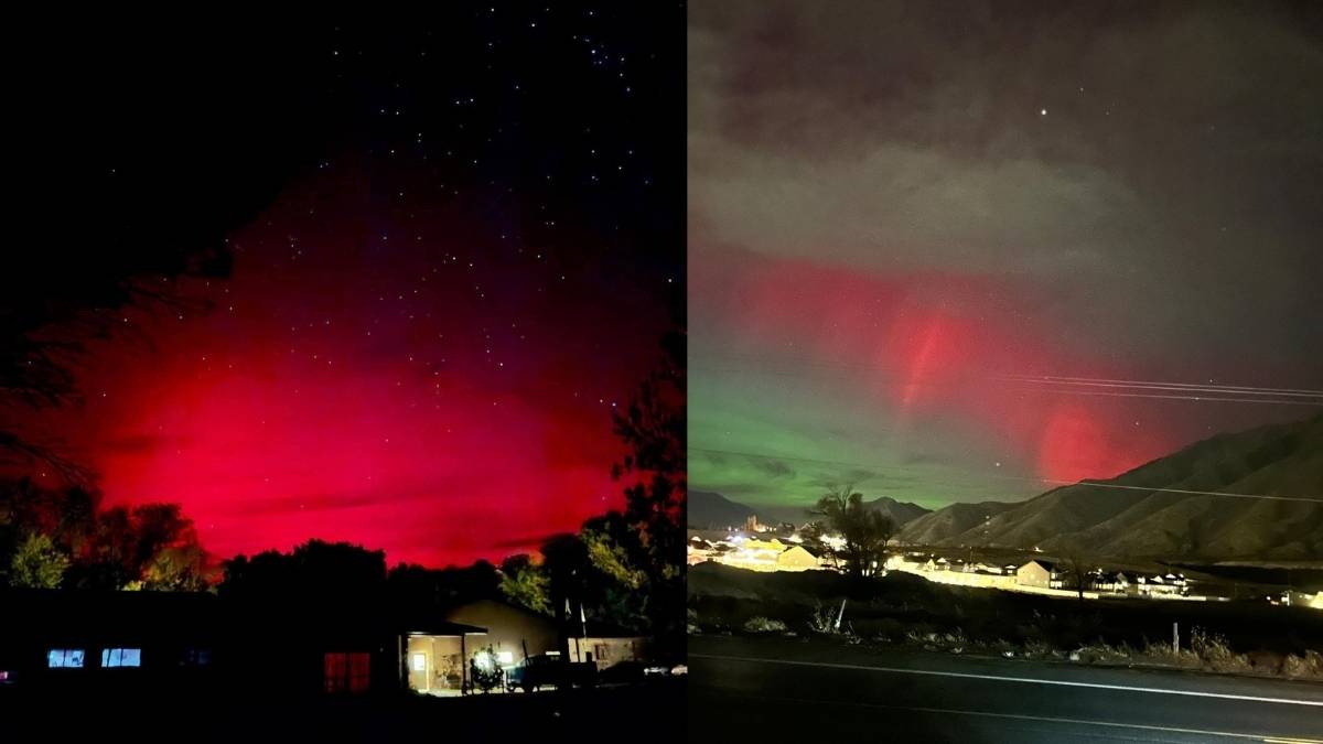 Cielos mexicanos sorprendidos por las auroras boreales en Nuevo Leon