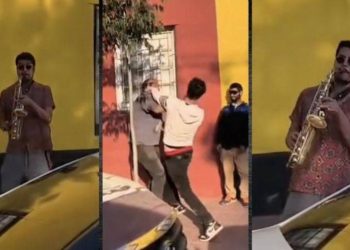 Conductores pelean en plena calle y saxofonista chileno se vuelve viral | VIDEO