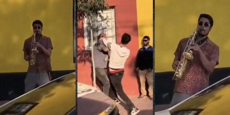 Conductores pelean en plena calle y saxofonista chileno se vuelve viral | VIDEO