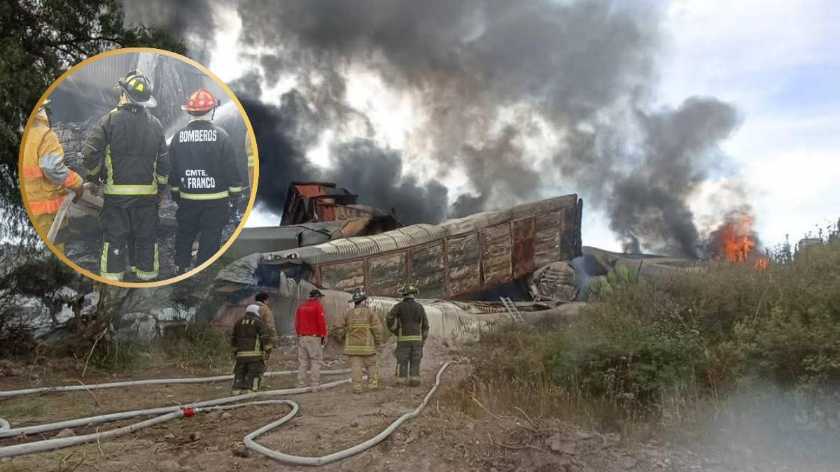 Coordinacion entre autoridades por el descarrilamiento de tren en Hidalgo