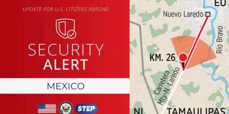 EEUU lanza alerta por asaltos en la autopista 85D en Nuevo Leon advierte sobre grupos armados