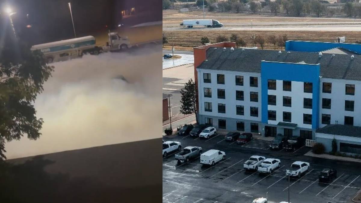 Evacuacion masiva por fuga de gas toxico en Oklahoma