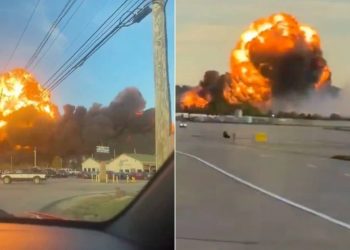 Filtran videos inéditos del avión que explotó en Louisville y dejó nueve muertos