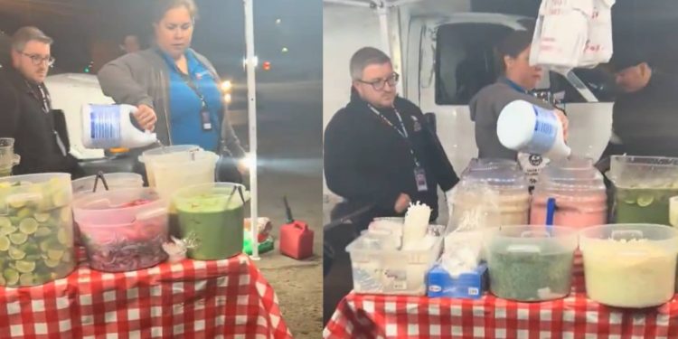 Indignante Inspectora arroja cloro en puesto de comida en Denver
