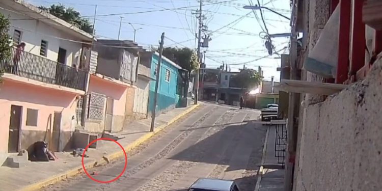 Lanzan a Rambo desde segundo piso durante desalojo en Chiapas