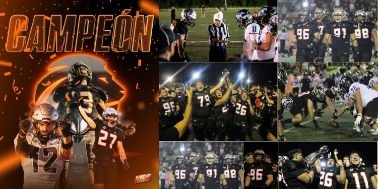 Leones de la Anáhuac Cancún campeones de la Conferencia Nacional de la ONEFA