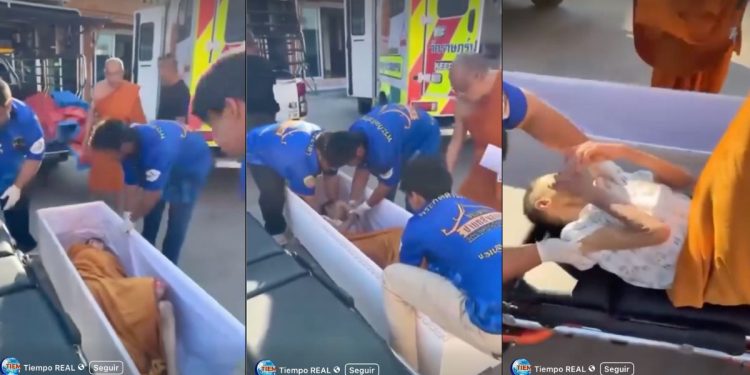 Mujer despierta dentro de su ataúd, estaba por ser cremada en Tailandia