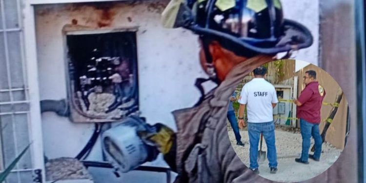 Se registra incendio en una primaria de la SM 248 de Cancún
