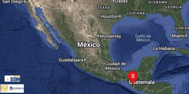 Sismo de magnitud 5.8 sacude Huixtla, Chiapas