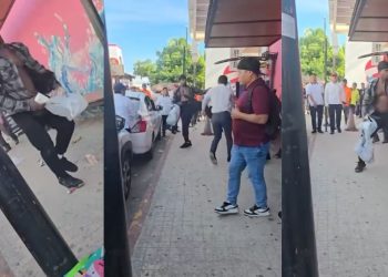 Turista y taxista de Playa del Carmen se agarran a golpes en la 5ta Avenida