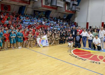 Realizan vigésima edición del Campeonato Estatal de Bailes de Porras 2025 en el emblemático Gimnasio Kuchil Baxal