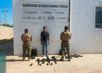 Detienen sujeto con armas en El Dorado, Sinaloa: operativo asegura municiones y vehículo