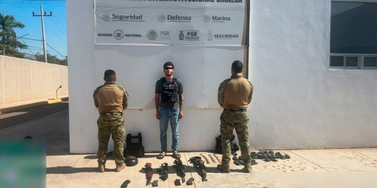 Detienen sujeto con armas en El Dorado, Sinaloa: operativo asegura municiones y vehículo