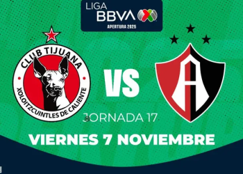A qué hora juega Tijuana vs Atlas, canal para ver en vivo y dónde ver hoy en la Jornada 17 Apertura 2025