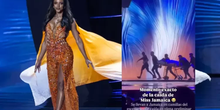 Miss Jamaica sufre graves lesiones tras caída en Miss Universe; será repatriada