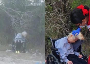 Localizan a abuelita abandonada en carretera de Matamoros
