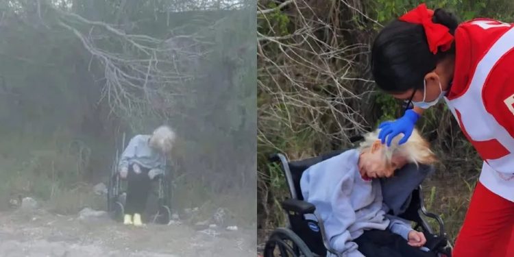 Localizan a abuelita abandonada en carretera de Matamoros