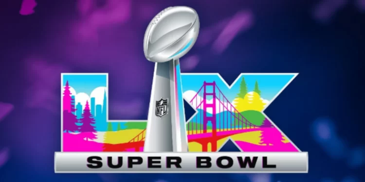 Gráfico de predicción actualizada del Super Bowl LX con equipo favorito.