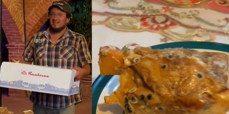 Familia compró su cena de Navidad en Sanborns y recibió un chamorro congelado y con moho