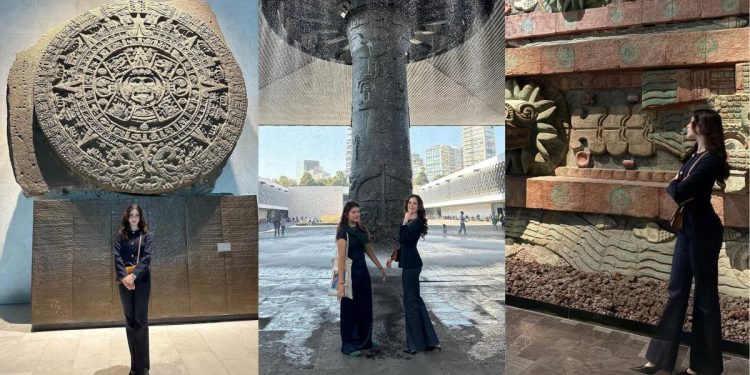 Fátima Bosch visita el Museo de Antropología en la CDMX