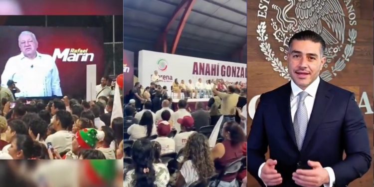 Mensaje de Rafael Marín Mollinedo marca el Primer Informe de Actividades de la senadora Anahí González