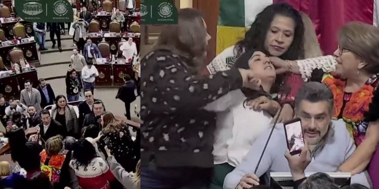 Pelea en el Congreso de la CDMX da la vuelta al mundo y desata criticas en medios internacionales