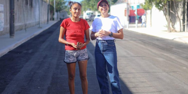 Ana Paty Peralta, realizó recorrido de supervisión de la Calle 36 entre Av. Ixtepec y Calle 159 en Cancún