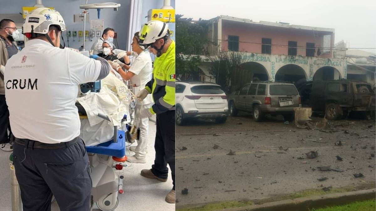 Zona afectada por el carro bomba en Michoacan