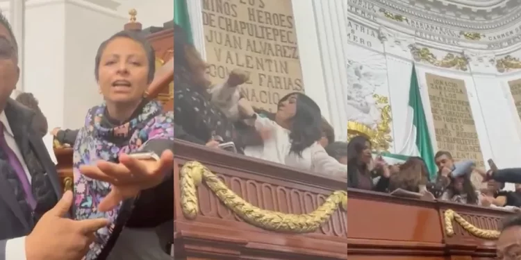 Discusión sobre el Instituto de Transparencia deriva en pelea dentro del Congreso de la CDMX